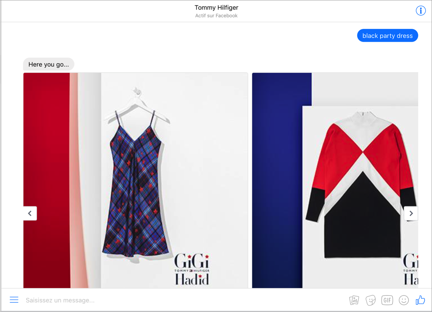 Chatbot de Tommy Hilfiger